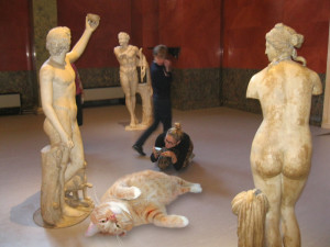 Antique sculpture without a pedestal