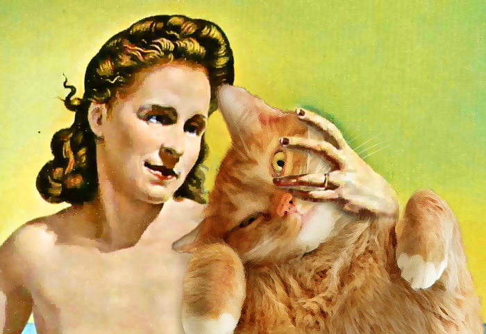 Salvador Dali, Leda Atomica, detail