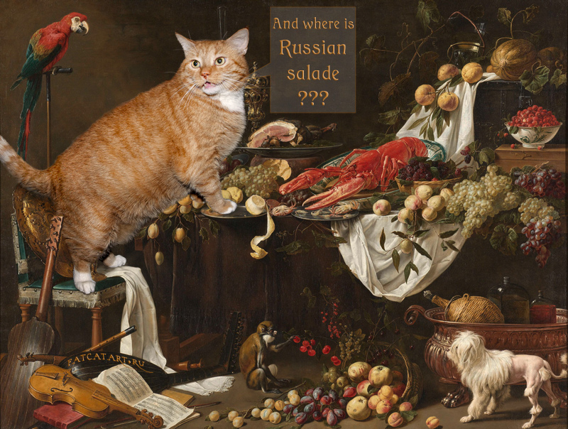 Adriaen van Utrecht, Still Life, Where is Russian salad? 1644 Adriaen van Utrecht, Still Life, Where is Russian salad? 1644