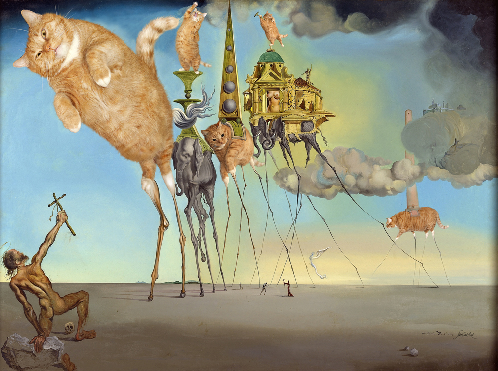 Salvador Dali, The Irresistable Temptation of St. Anthony