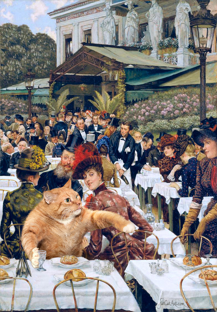 James Jacques Joseph Tissot, The Wives of the Artist-Cat