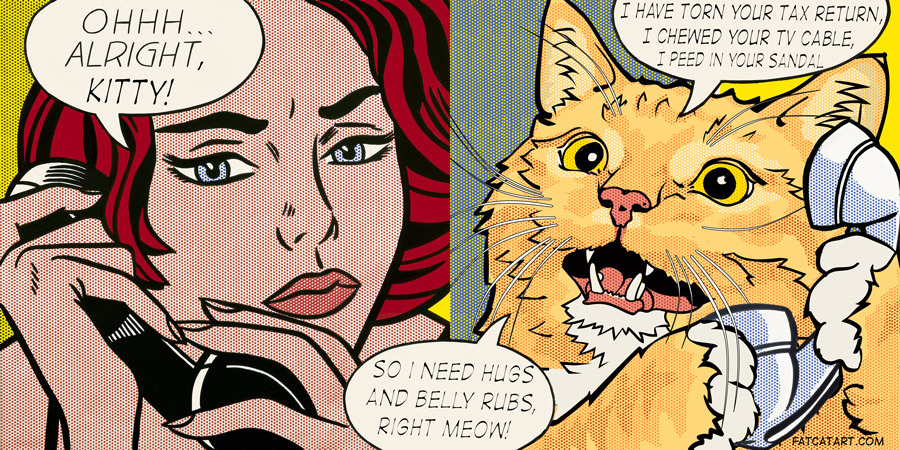 Roy Lichtenstein Roy Lichtenstein “Ohhh…Alright, kitty…”