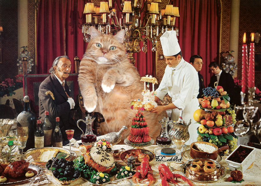 A photo from Salvador Dali's cookbook